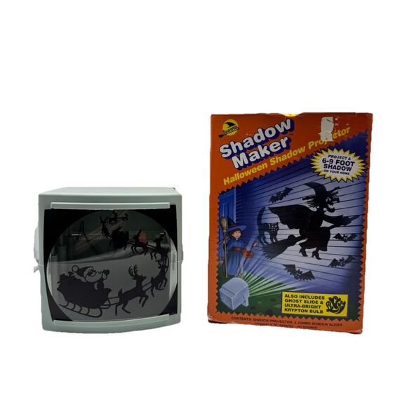 1994 Sun Hill Shadow Maker Projector w/ 9 Holiday Slides Needs Repair Vintage - Picture 1 of 10